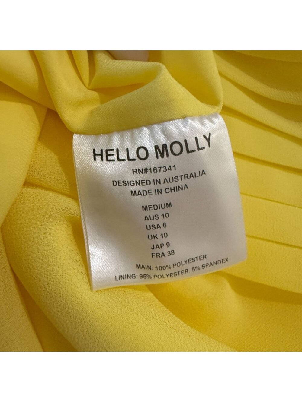 Hello Molly M Celebrating Love Maxi Dress Yellow Frill Strapless Sheer Fairycore - Picture 16 of 16